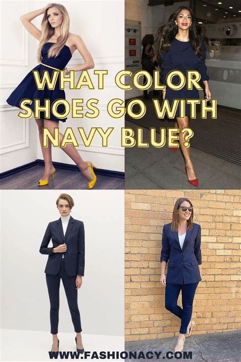 what colour shoes with a navy dress|colors for navy blue shoes.